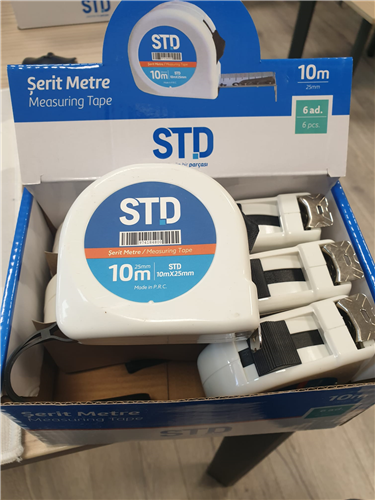 METRE ŞERİT 10 MT X 25 MM STD ( 6 AD )